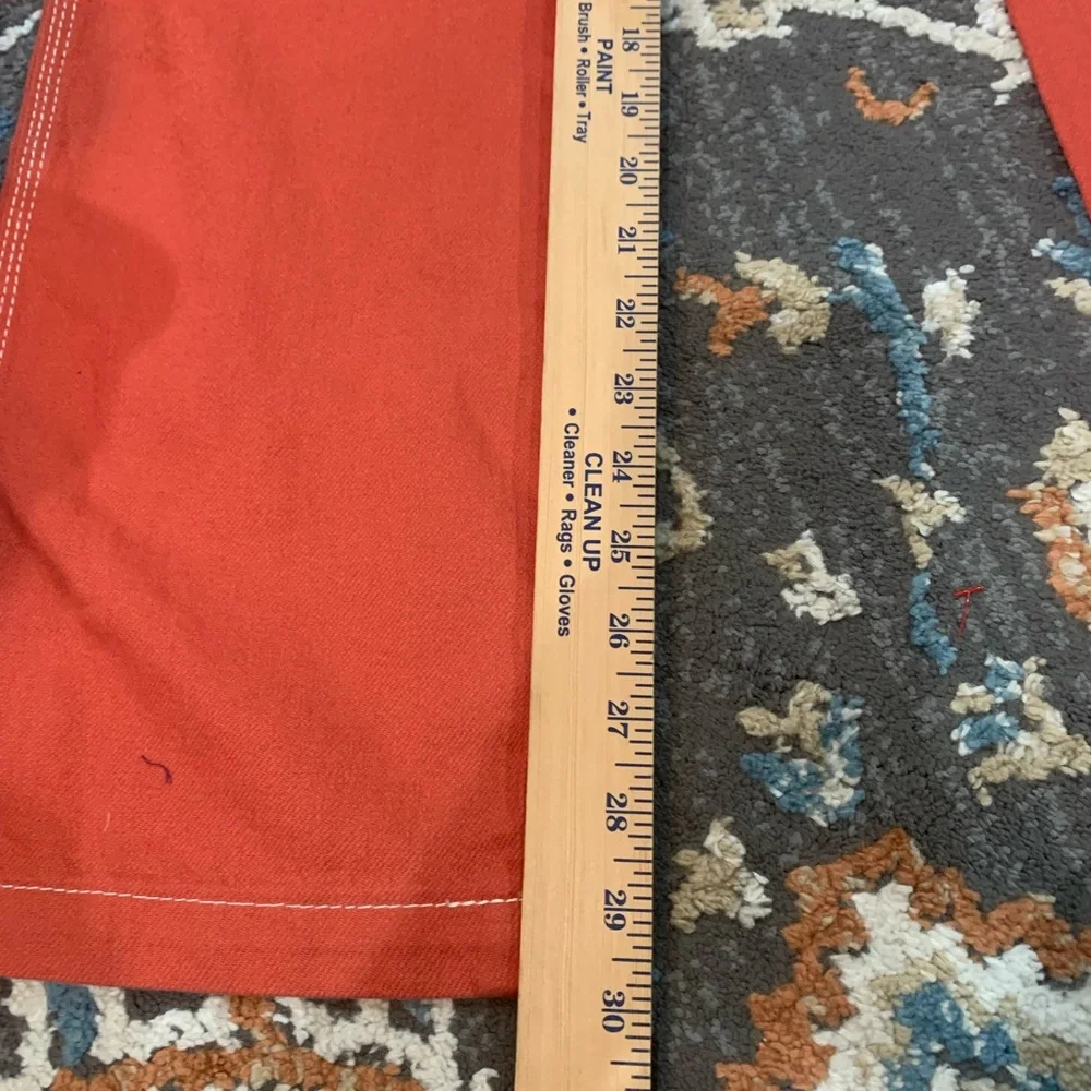 NWT S.O.N.G. Carpenter 90s Boyfriend Jeans Burnt Orange Women’s Size 28/7 - Picture 8 of 9